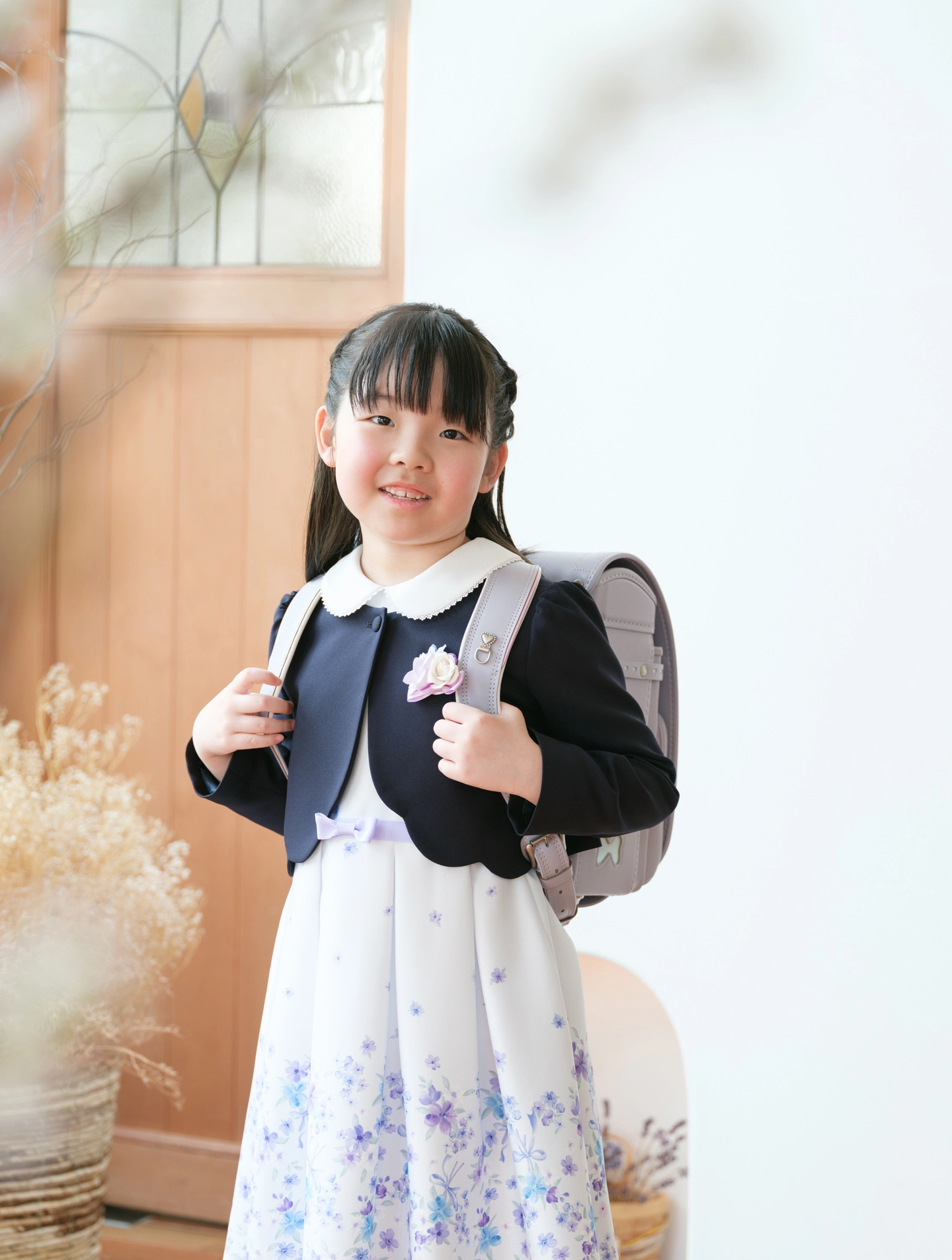 ランドセル姿のお子様の記念写真