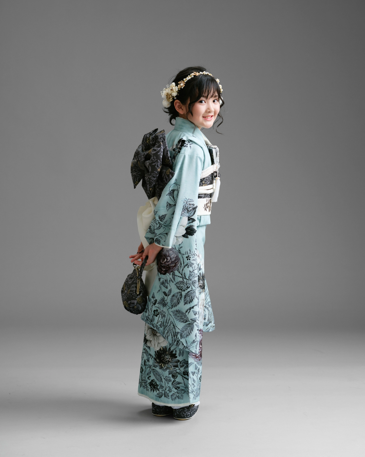 七五三・七歳の女の子の着物姿